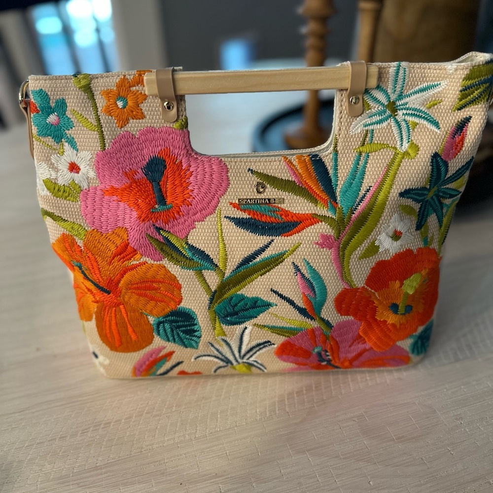 Brand New Spartina 449 Embroidered Tote